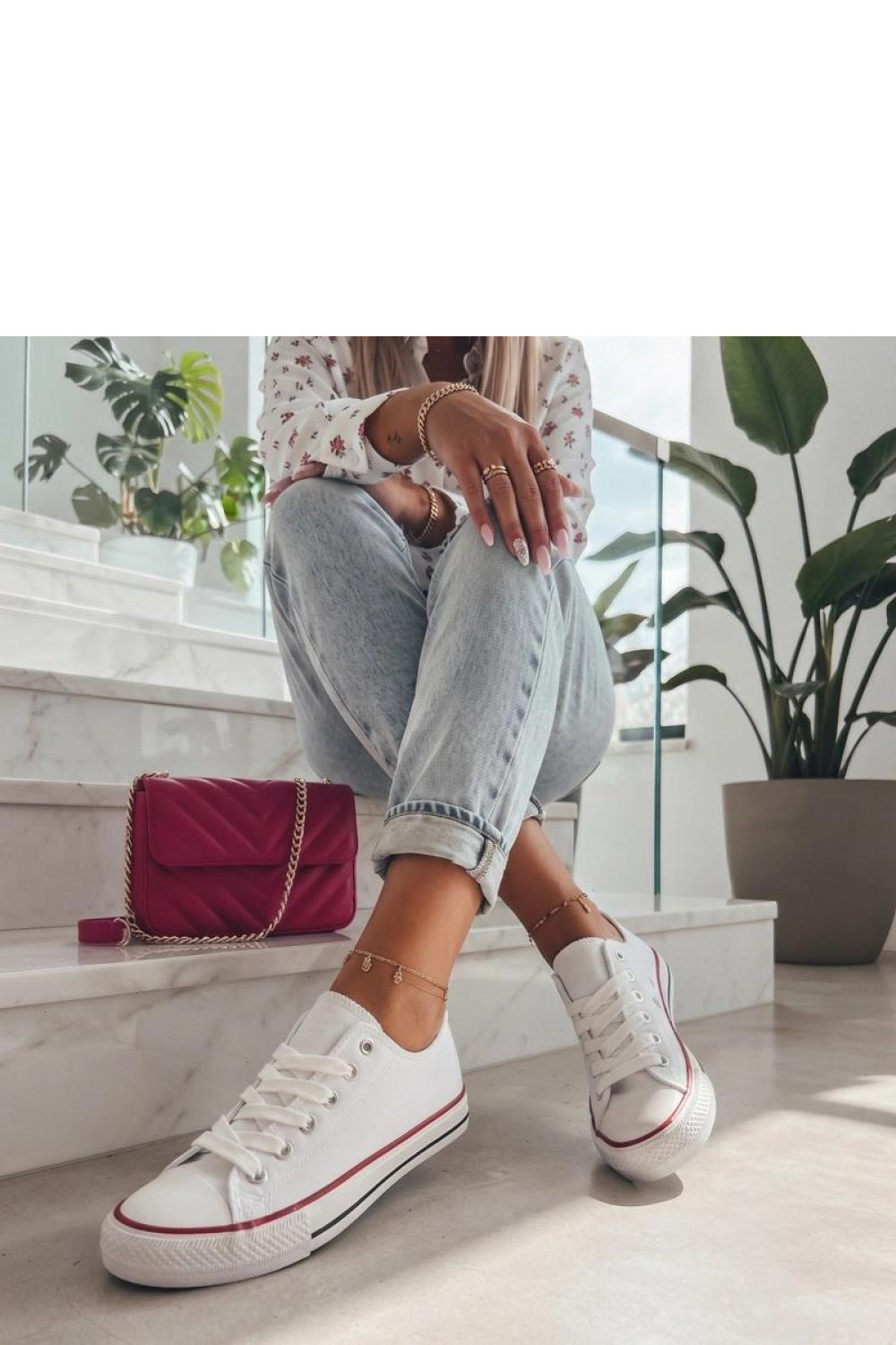 Baskets femme Solea — blanc