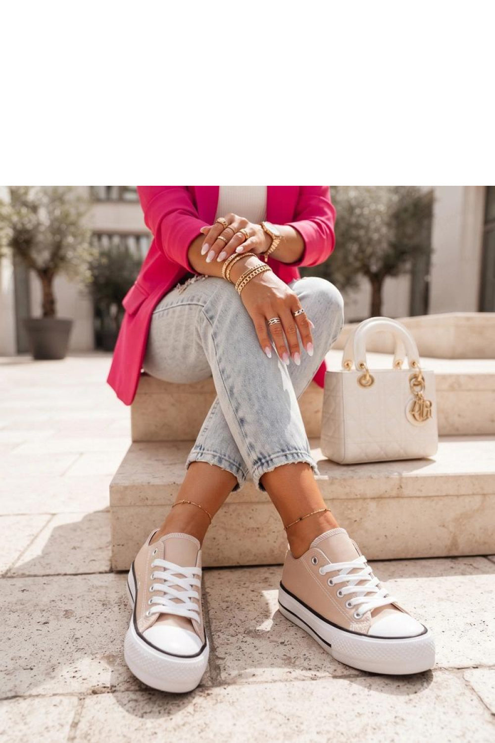 Baskets femme Solea — beige