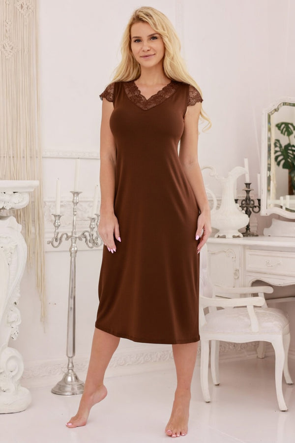 Nuisette femme Kalimo Chemise De Nuit — brun