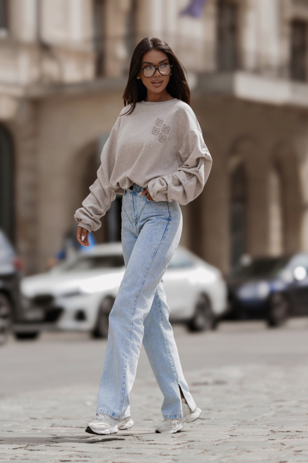 T-shirt femme LaBalancia Sweatshirt Sweatshirt — beige