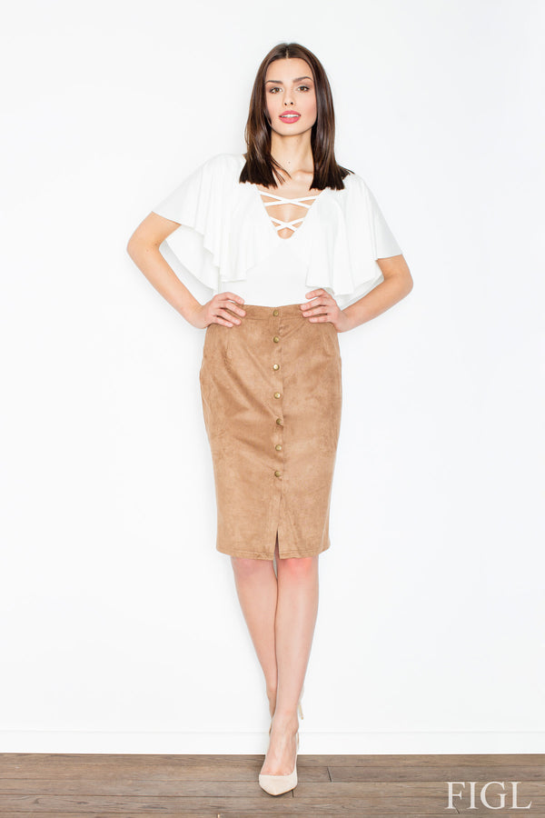 Jupe femme Figl — brun
