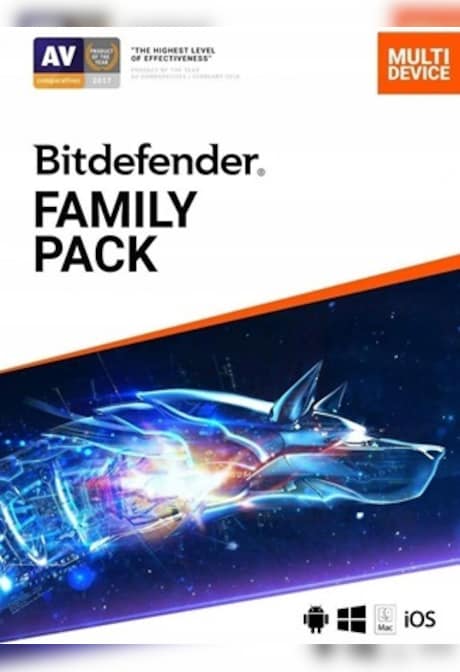 Bitdefender Family Pack PC, Android, Mac, iOS (15 Devices, 1 Year) - Bitdefender Key - EUROPE