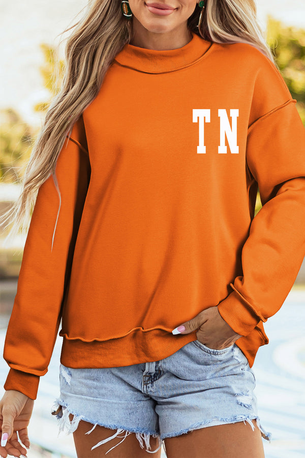Sweat femme col montant
