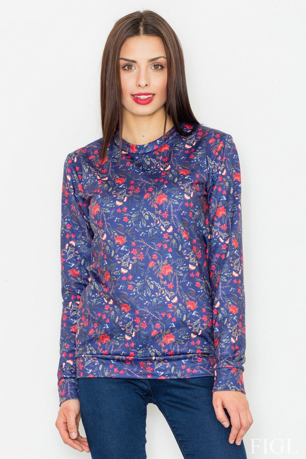 T-shirt femme Figl Sweatshirt Sweatshirt — bleu