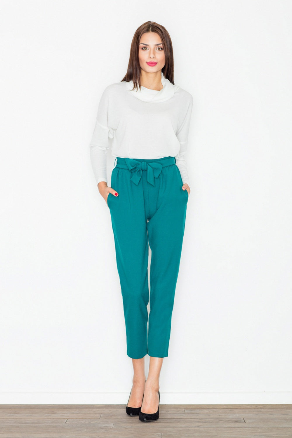 Chaussures à talons femme Figl Pantalon Pantalon — vert