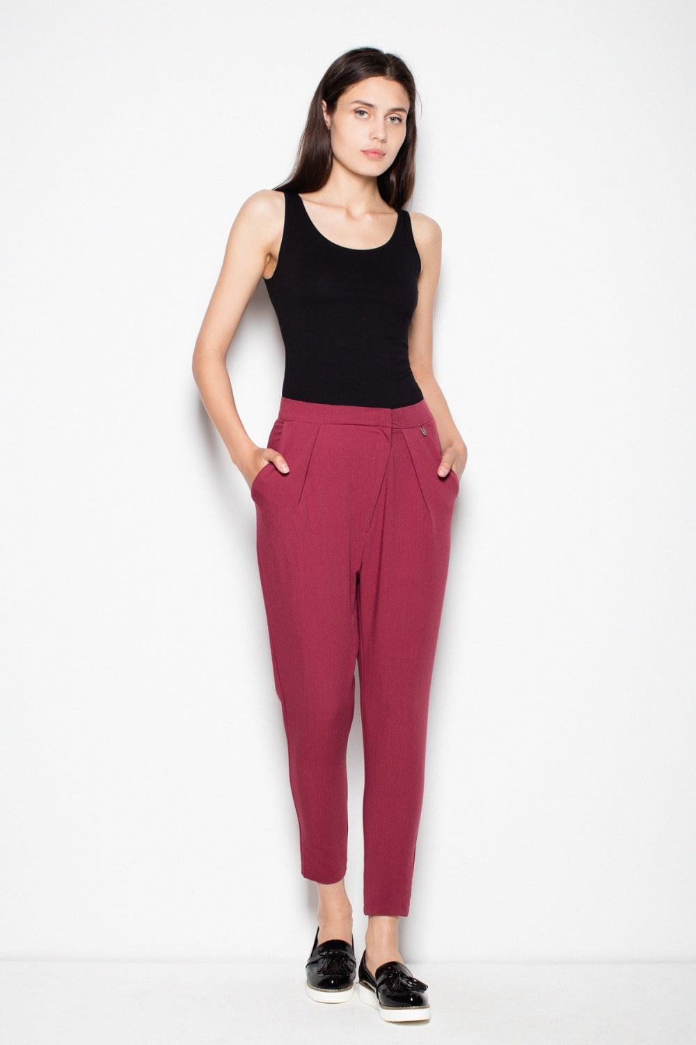 Chaussures à talons femme Venaton Pantalon Pantalon — rouge