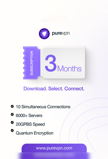 PureVPN (10 Devices, 3 Months) - PureVPN Key - GLOBAL