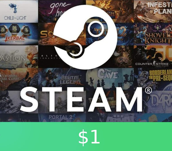 PC Steam Gift Card $1 AR Activation Code