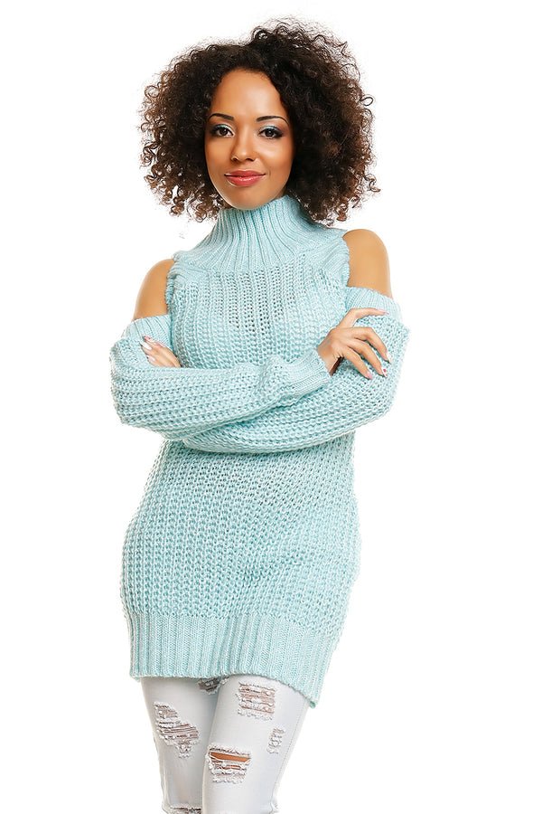 Pull femme PeeKaBoo Chandail Épais Chandail — bleu