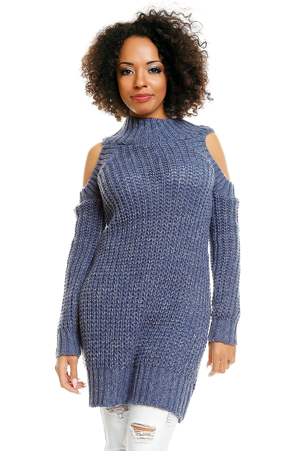 Pull femme PeeKaBoo Chandail Épais Chandail — bleu