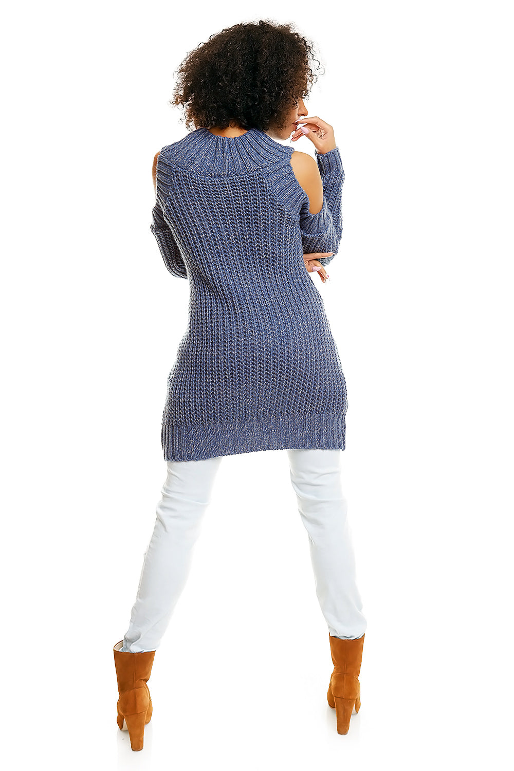 Pull femme PeeKaBoo Chandail Épais Chandail — bleu