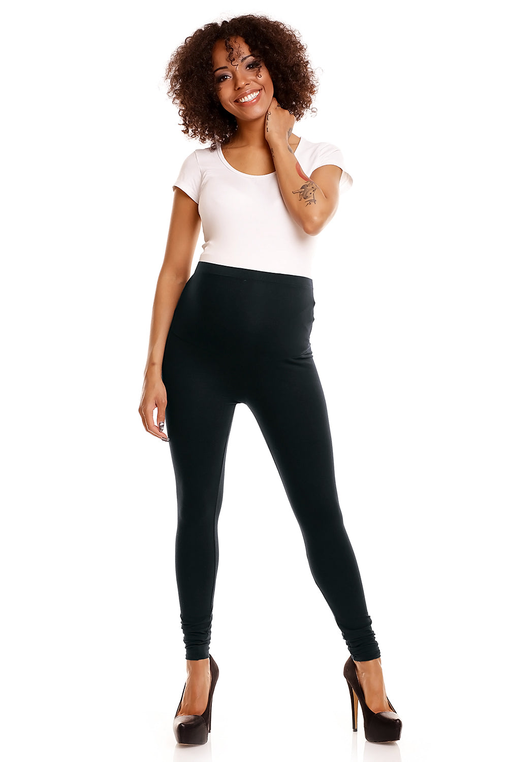Legging grossese femme PeeKaBoo — noir