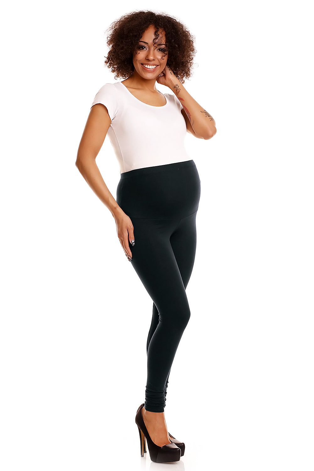 Legging grossese femme PeeKaBoo — noir