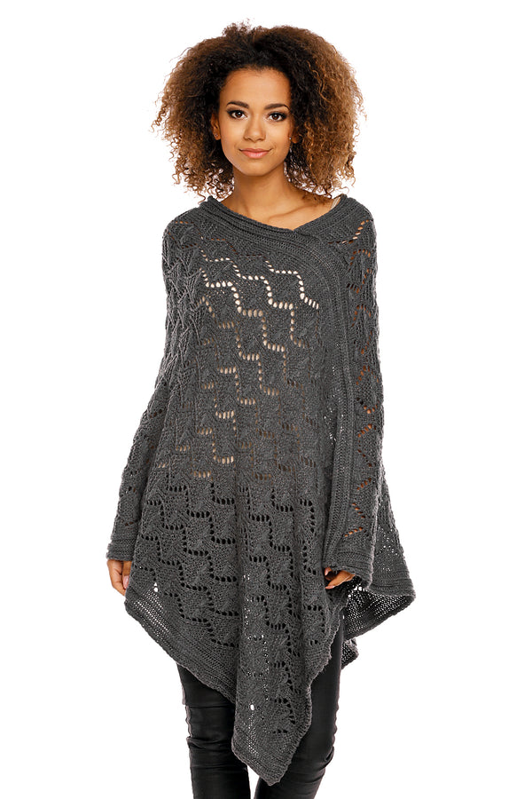 Poncho femme PeeKaBoo — gris