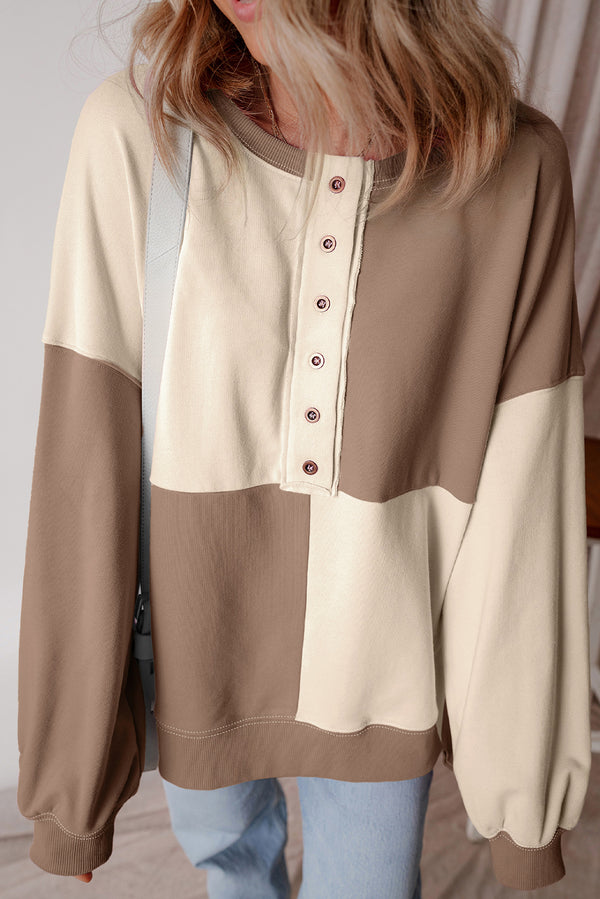 Sweat femme colorblock