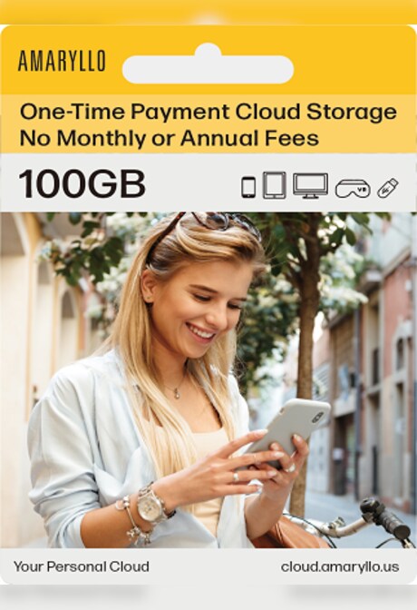 Amaryllo Cloud One-Time Payment  Gift Card 100 GB - Amaryllo Key - GLOBAL