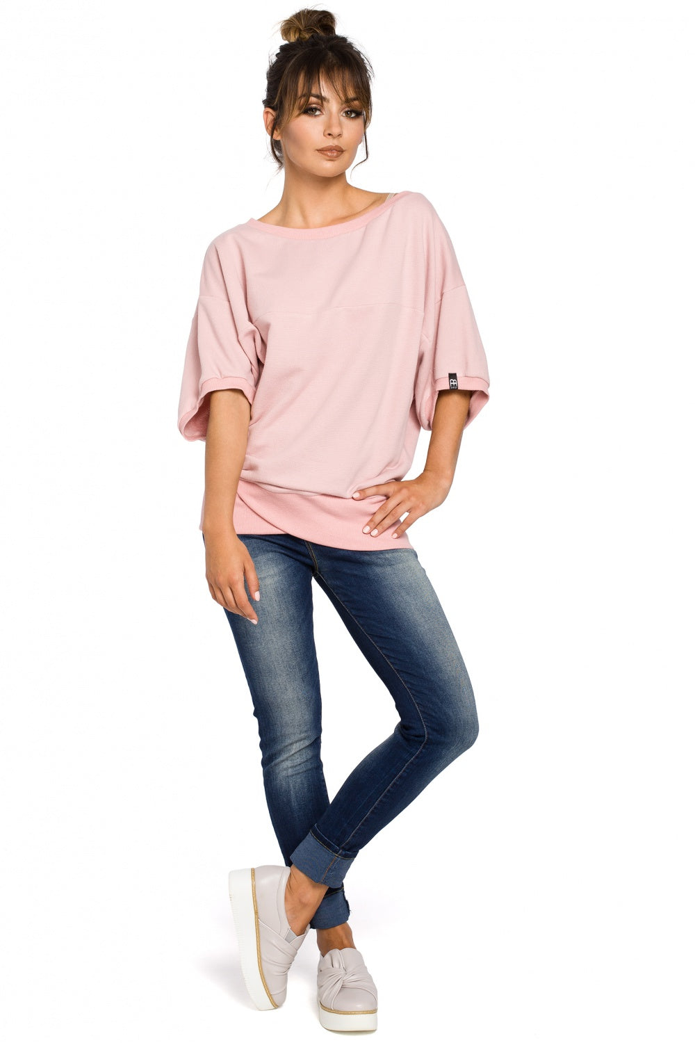 T-shirt femme BeWear Sweatshirt Sweatshirt — rosé