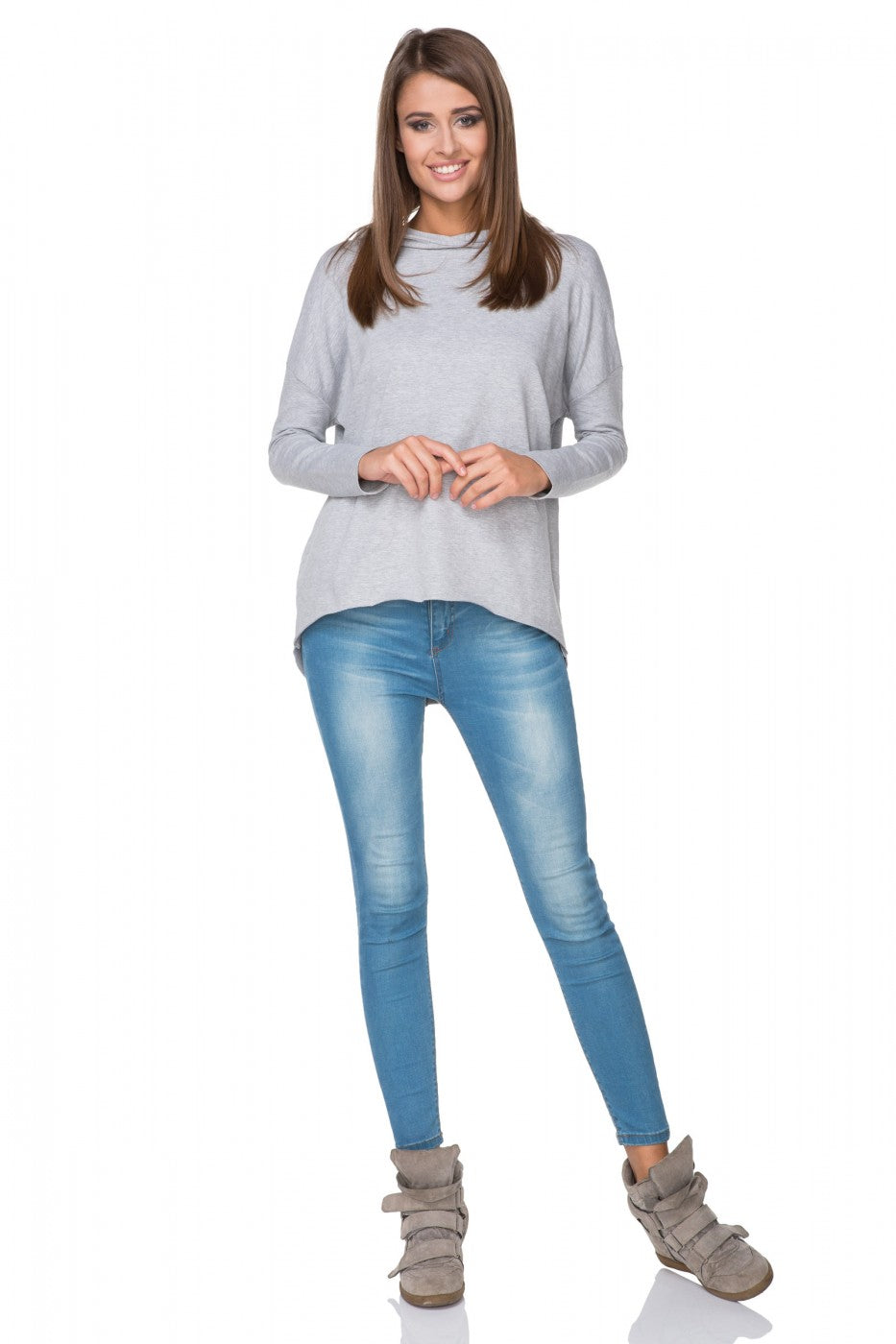 T-shirt femme Tessita Sweatshirt Sweatshirt — gris