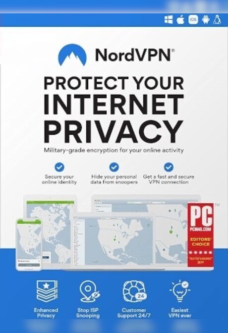 NordVPN Complete VPN Service (PC, Android, Mac, iOS) 10 Devices, 6 Months - NordVPN Key - GLOBAL