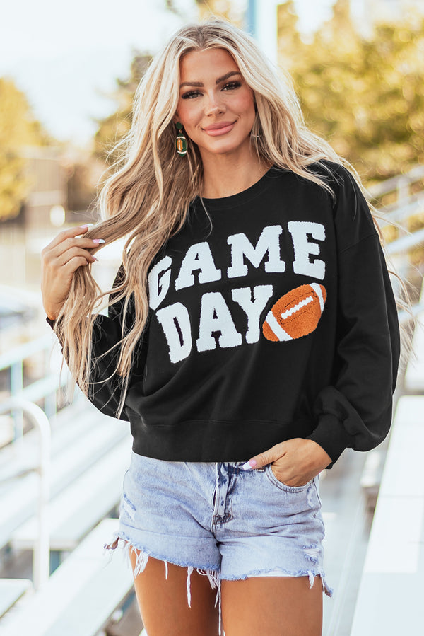 Sweat femme graphique — noir