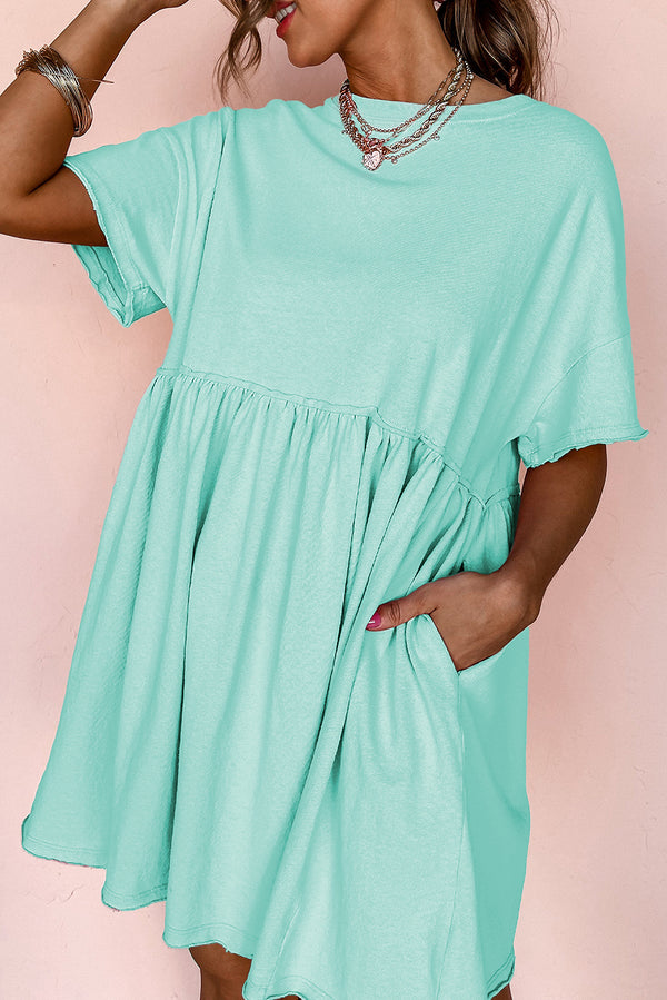 Robe femme poches, uni