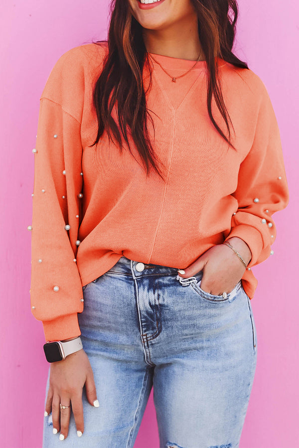 Sweat femme épaules tombantes, col rond