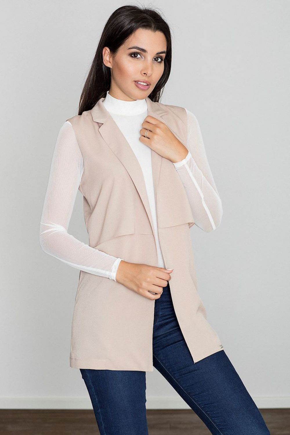 Gilet femme Figl — beige