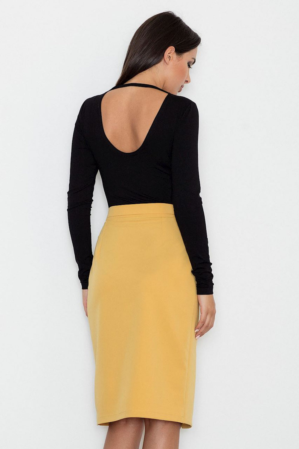 Jupe femme Figl Classique Classique — jaune