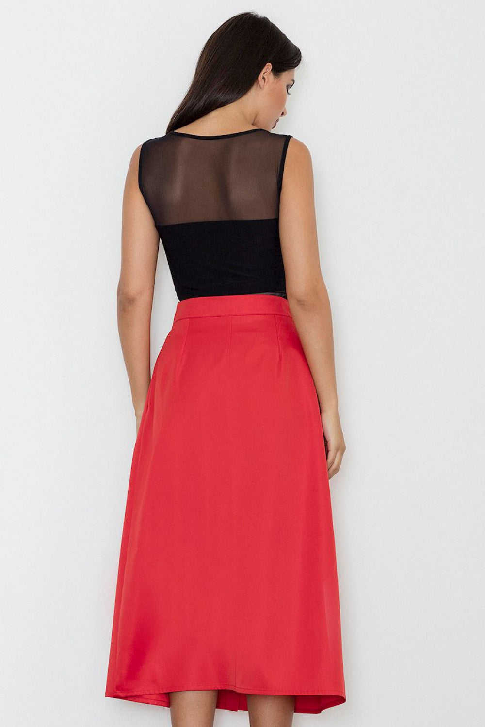 Jupe femme Figl Longue Longue — rouge