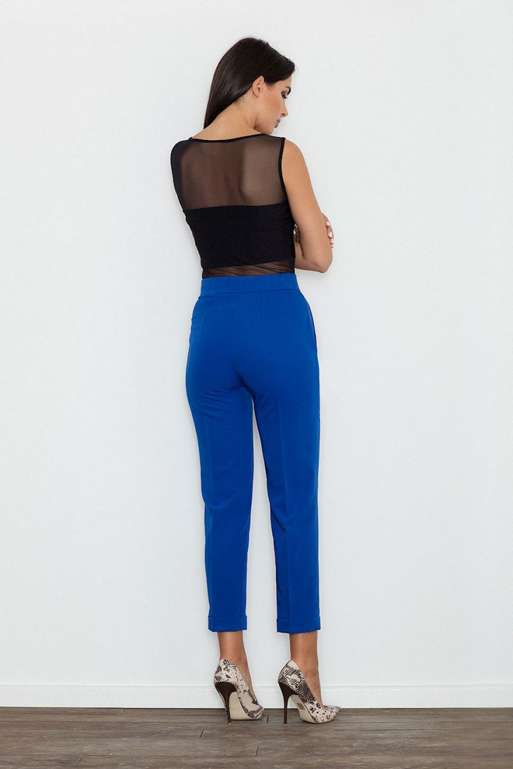 Chaussures à talons femme Figl Pantalon Pantalon — bleu