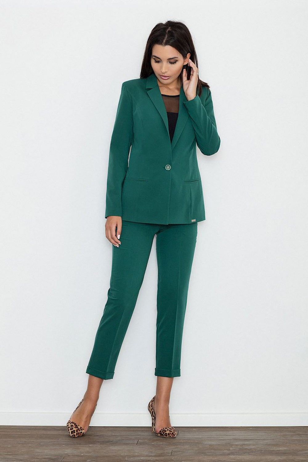 Chaussures à talons femme Figl Pantalon Pantalon — vert