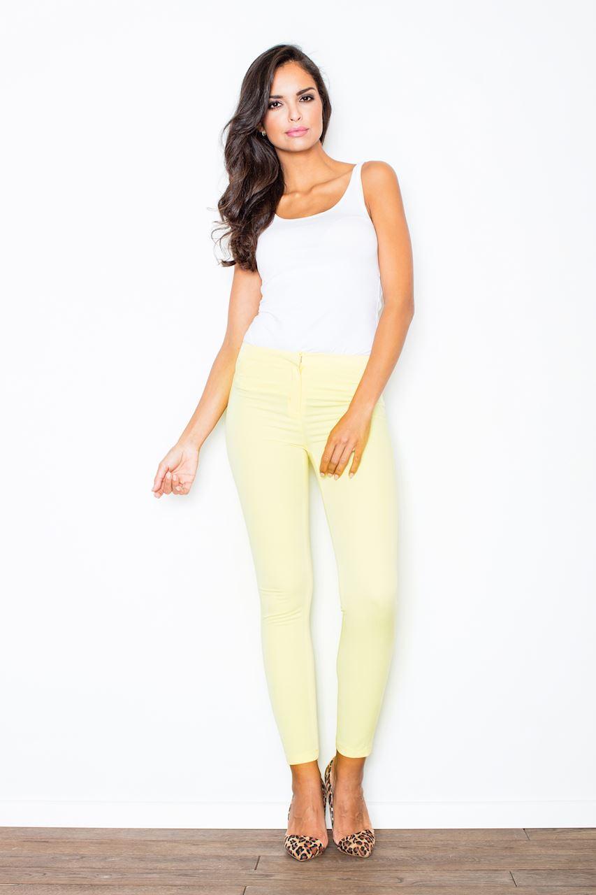 Chaussures à talons femme Figl Pantalon Pantalon — jaune
