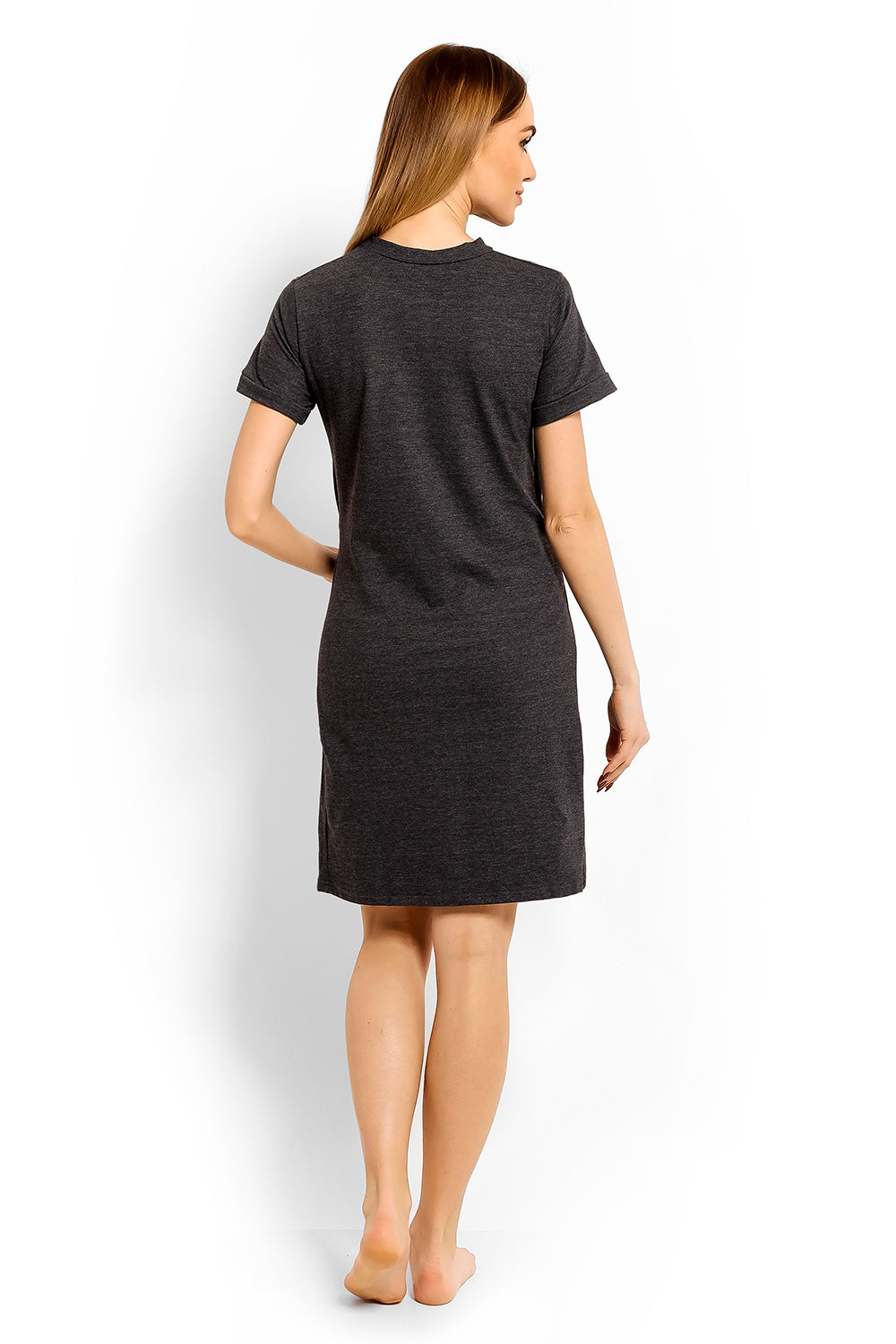 Chemise de nuit de grossesse femme PeeKaBoo — gris