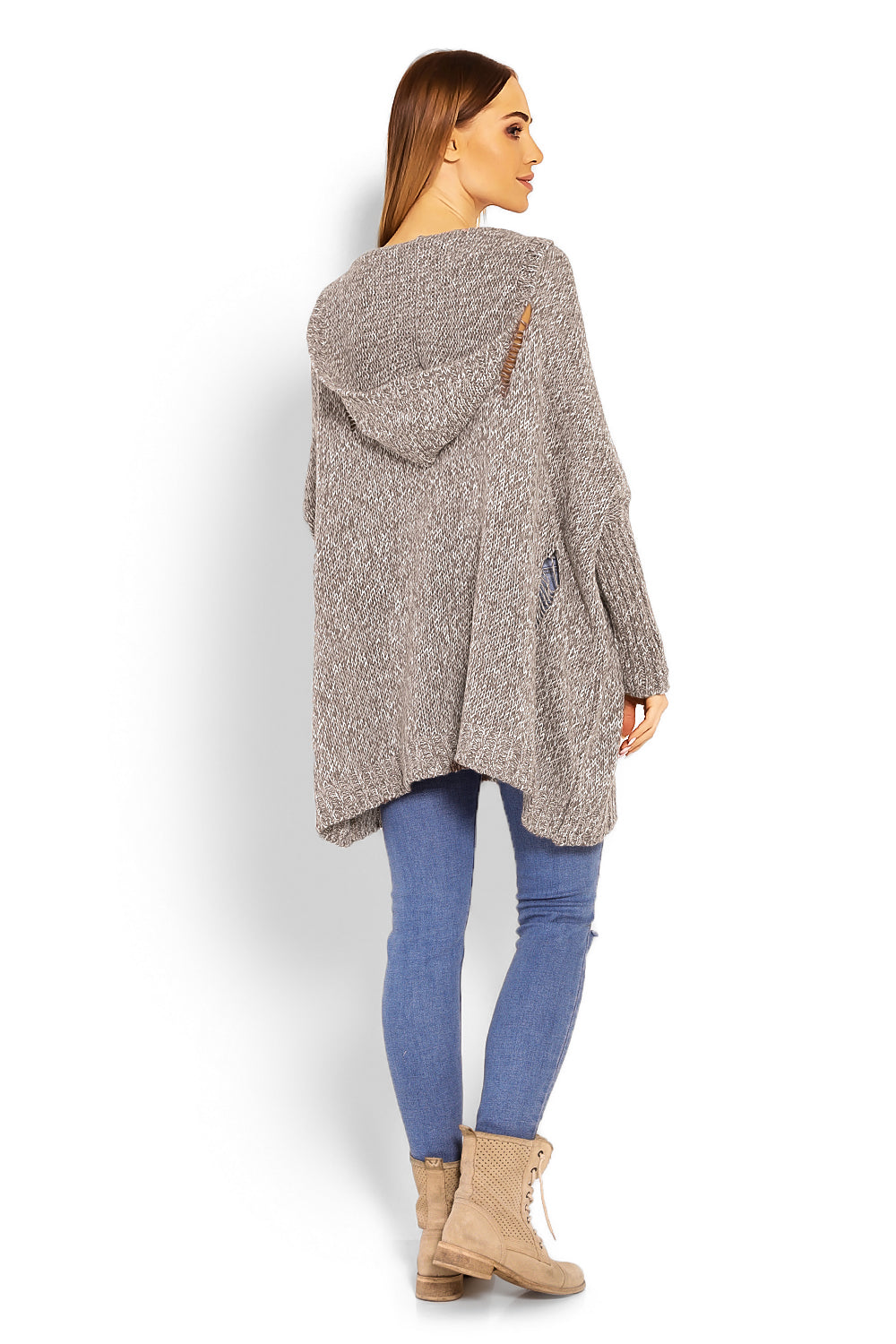 Pull femme PeeKaBoo Chandail Long Chandail — beige