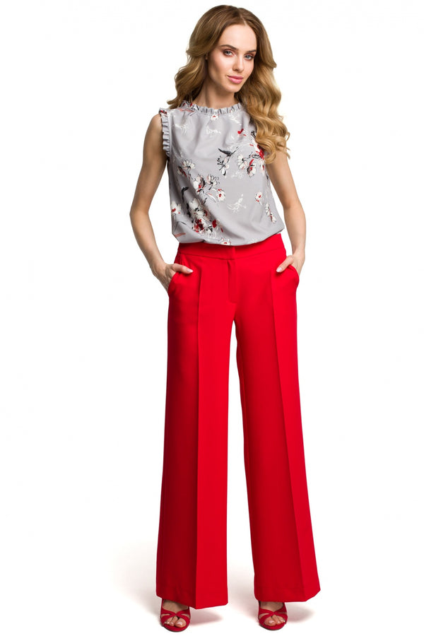 Chaussures à talons femme Moe Pantalon Pantalon — rouge