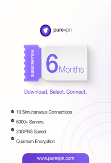 PureVPN (10 Devices, 6 Months) - PureVPN Key - GLOBAL
