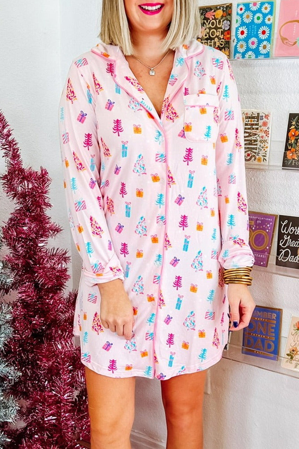 Robe femme Noël — rose