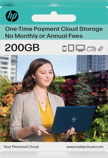 myHPcloud Cloud Storage Platform One-Time Payment Gift Card 200 GB - myHPcloud Key - APAC