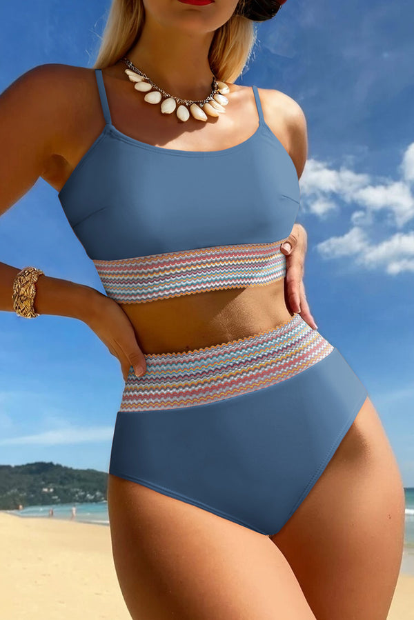 Ensemble femme taille haute — bleu
