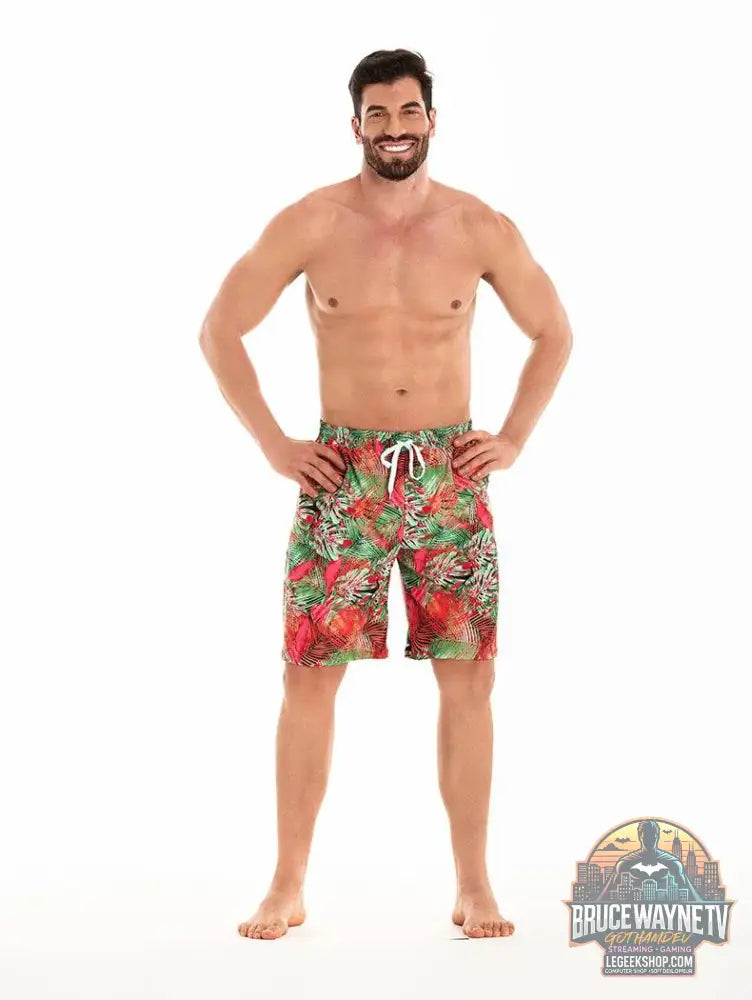🩳 short de bain homme imprimé floral 🩳 - Legeekshop