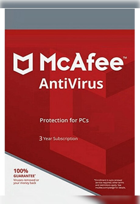 McAfee AntiVirus PC 1 Device 3 Years McAfee Key GLOBAL
