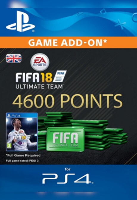 FIFA 18 Ultimate Team PSN GERMANY 4600 Points Key PS4