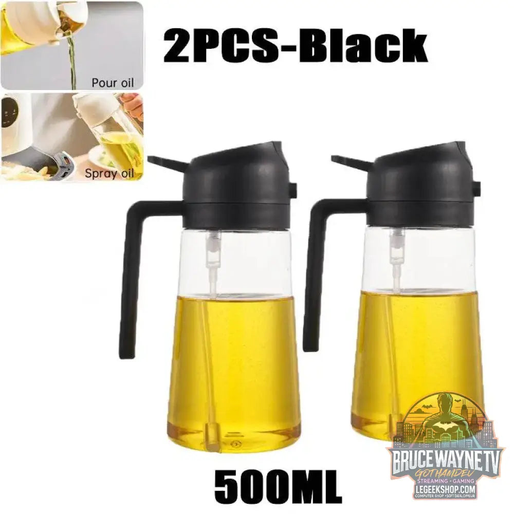 🥗 Bouteille de Pulvérisation d’Huile 2-en-1 | Distributeur &amp; Spray pour Cuisine, BBQ &amp; Pique-Nique 🌿🔥 - Legeekshop
