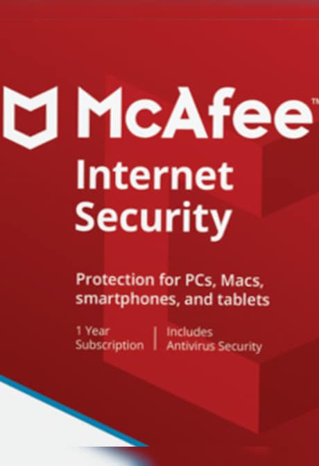 McAfee Internet Security 5 Devices 1 Year - McAfee Key - GLOBAL