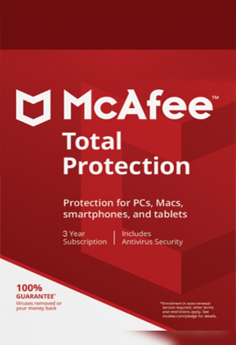 McAfee Total Protection Multidevice 1 Device 3 Years Key GLOBAL