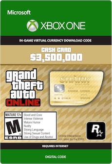 Grand Theft Auto Online: The Whale Shark Cash Card 3500000 (Xbox One) - Xbox Live Key - GLOBAL