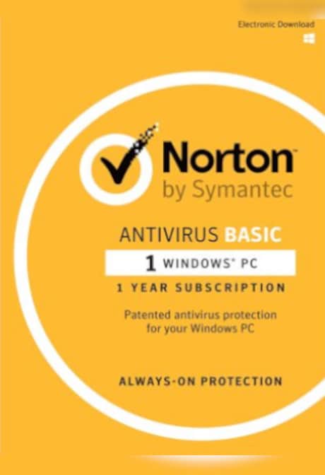 Norton AntiVirus Basic 1 Device 1 Year PC NortonLifeLock Key EUROPE/AUSTRALIA