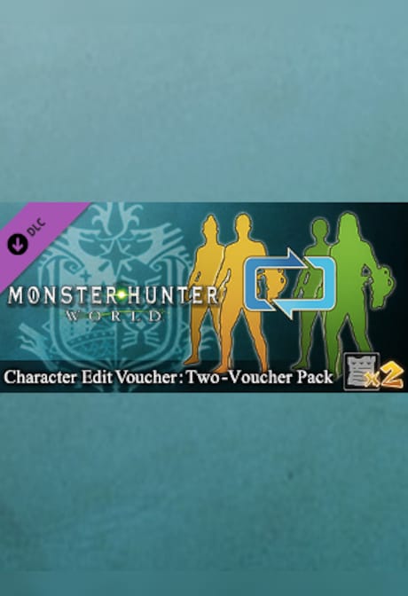 Monster Hunter: World - Character Edit Voucher: Two-Voucher Pack Steam Gift EUROPE