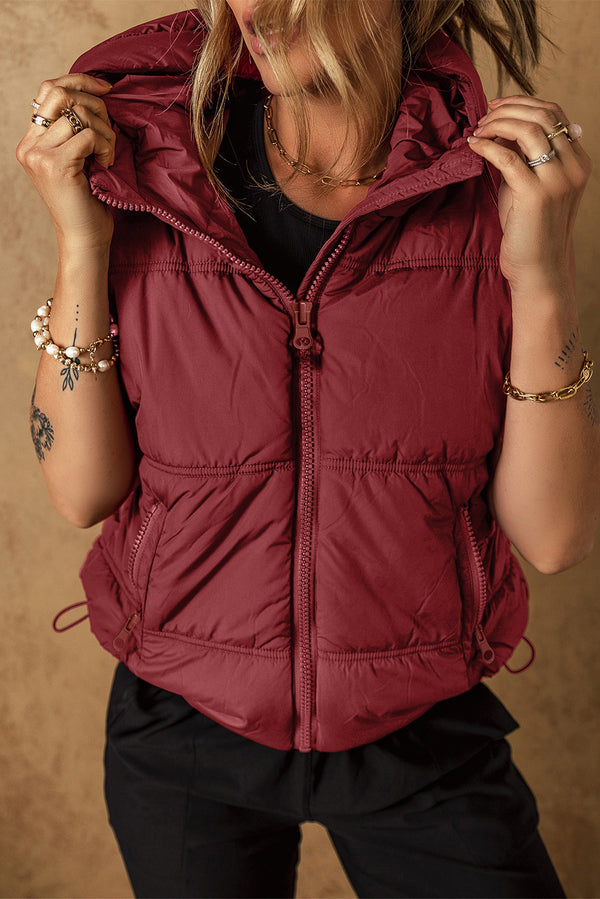 Pièce mode femme zip, poches, à capuche