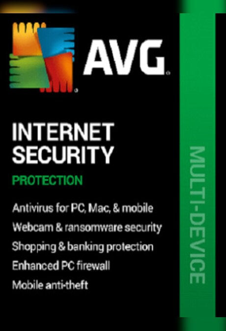 AVG Internet Security (PC, Android, Mac, iOS) (10 Devices, 1 Year)  - AVG Key - GLOBAL